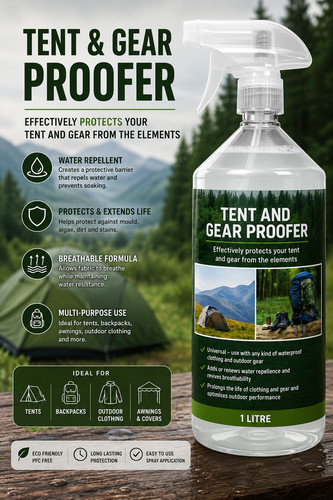 Tent and gear waterproofer - gear, 1